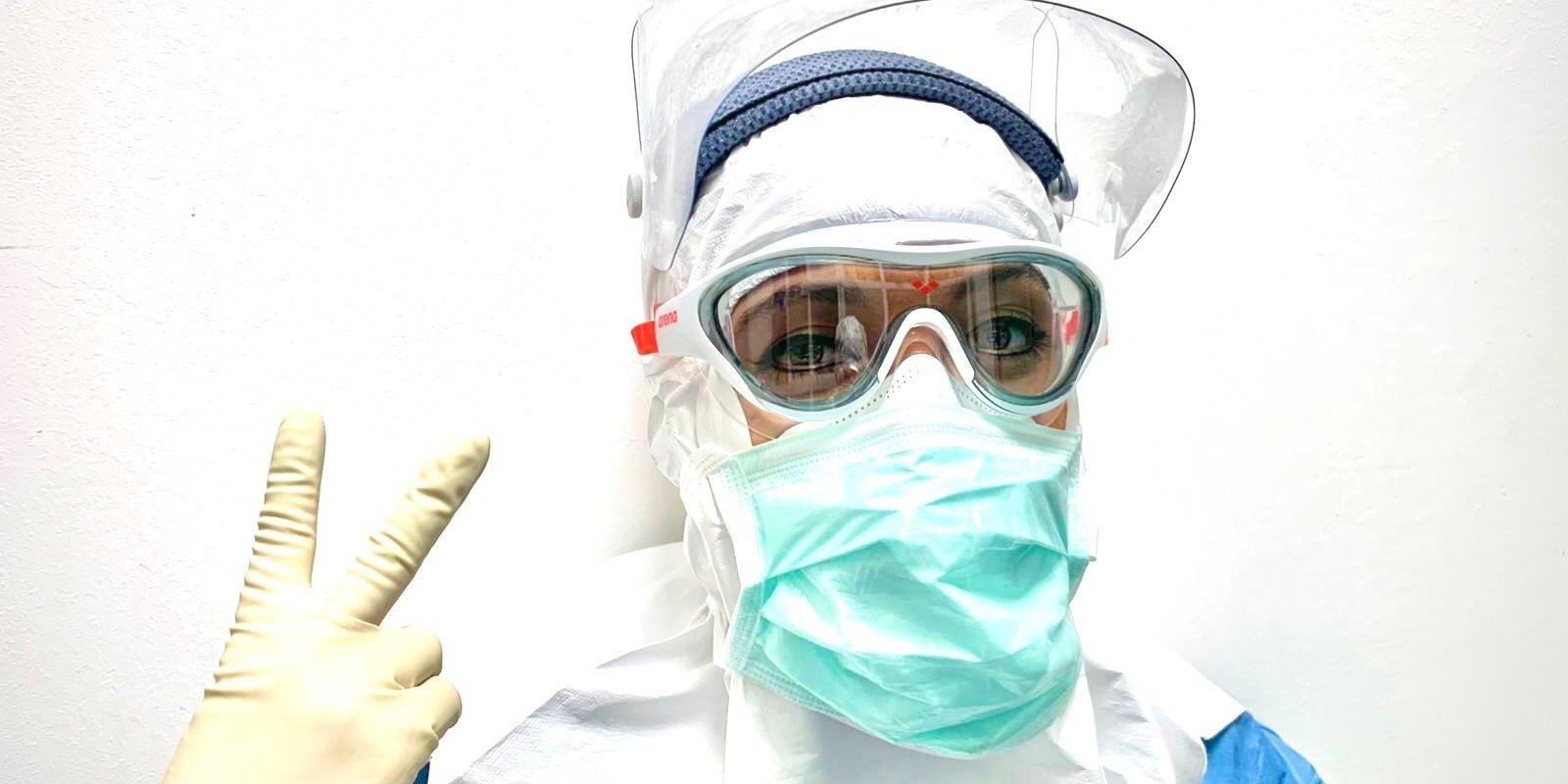 arena unterstützt Ärzte in Mailänder Poliklinik mit Schwimmbrillen