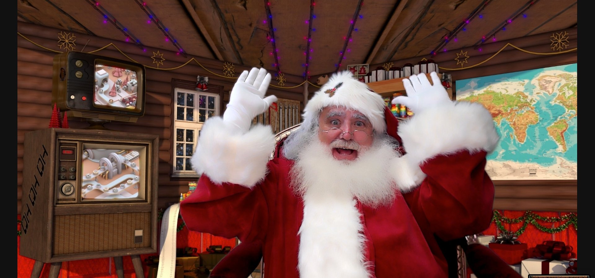 Este ano, o Pai Natal do Centro Colombo está em Teletrabalho