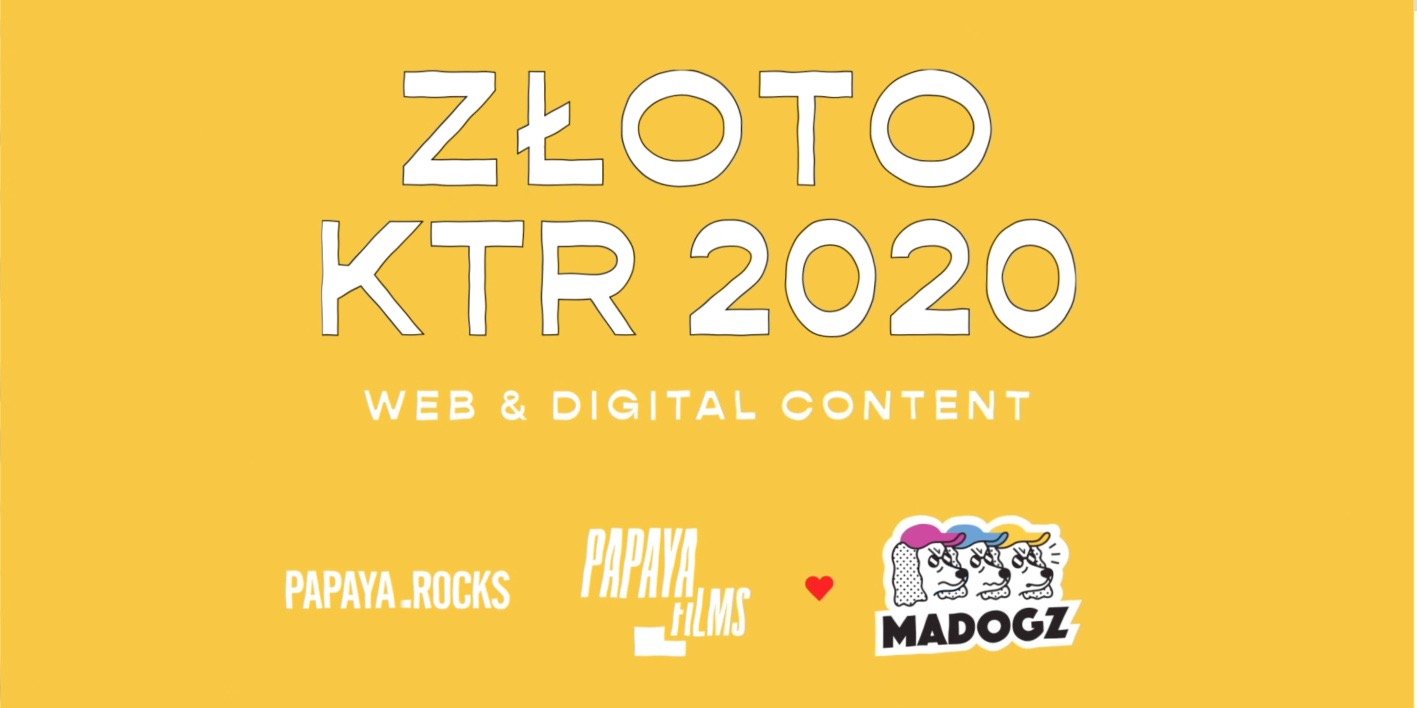 Złoty Miecz KTR 2020 dla MADOGZ & Papaya.Rocks