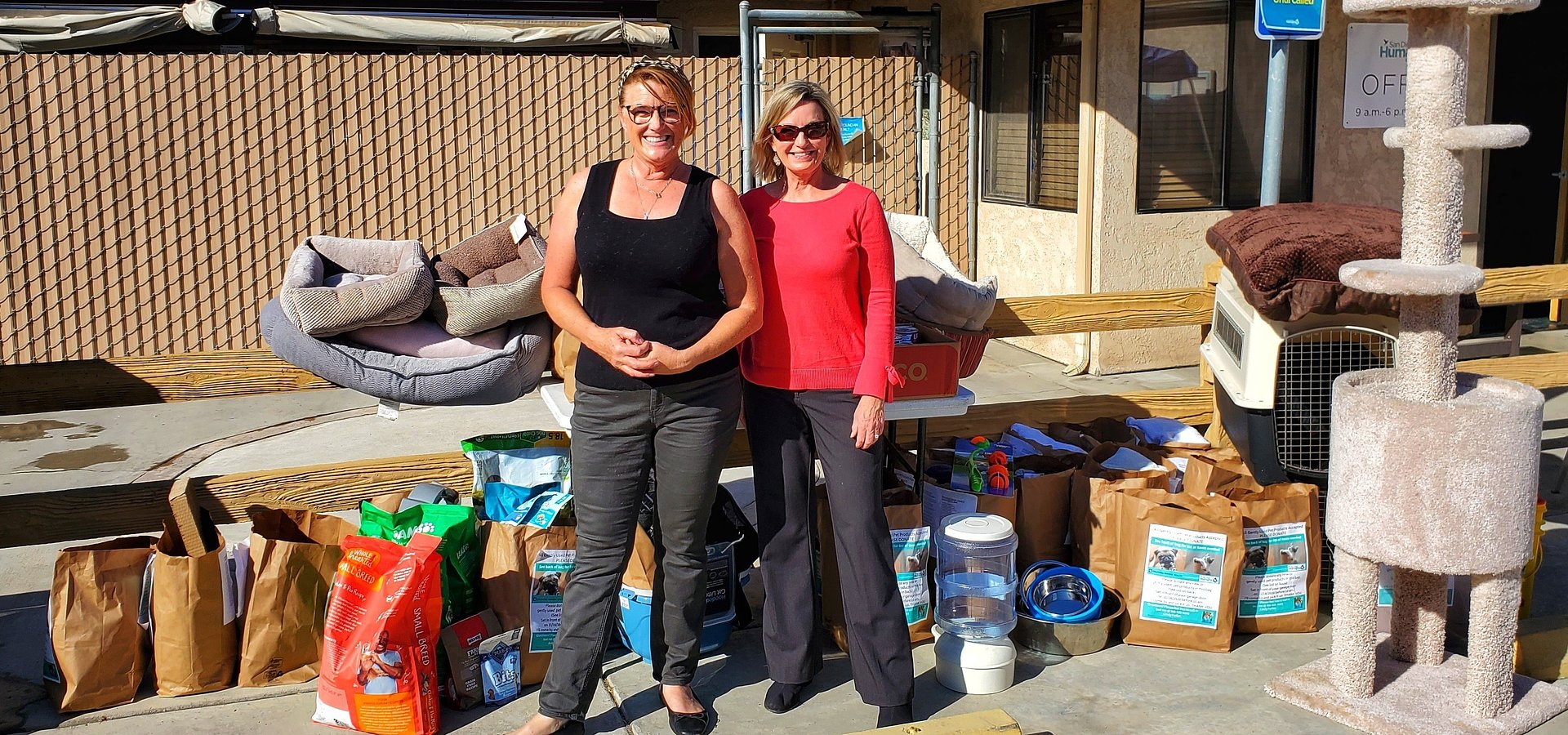 Coldwell Banker’s Cindy Farfan & Anita Spencer Collect Donations for San Diego Humane Society & Project Wildlife