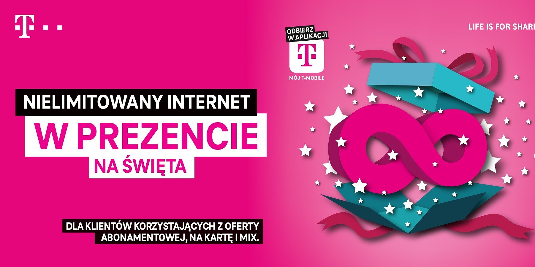 Nielimitowany Internet za darmo na 2 tygodnie dla klientów T-Mobile
