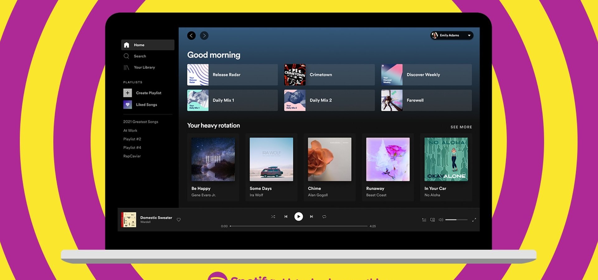 Spotify Desktop- und Web-Player in neuem Design