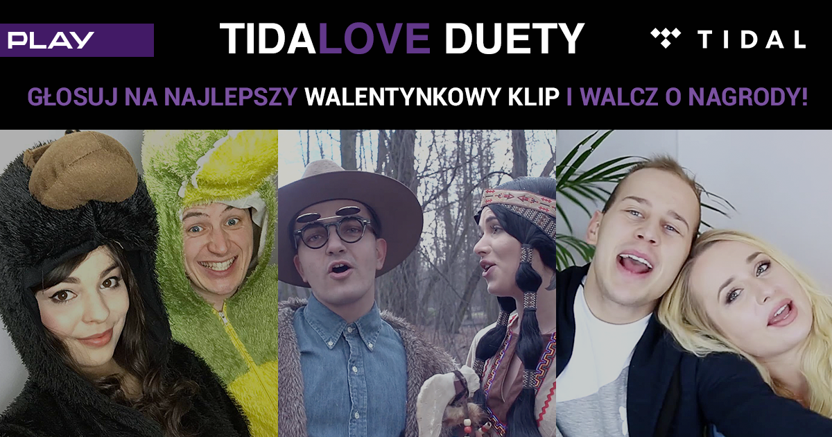 Zakochani influencerzy śpiewająco promują TIDAL w Play