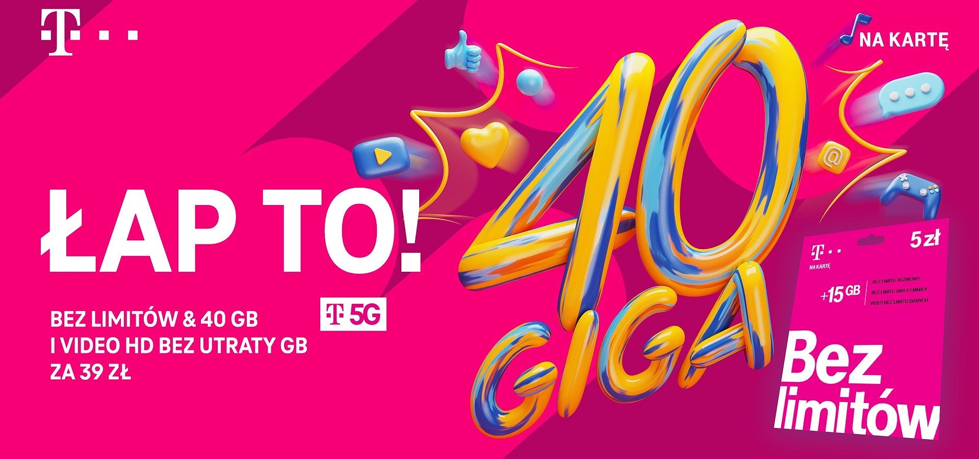 Sieć 5G dostępna dla użytkowników T-Mobile na kartę