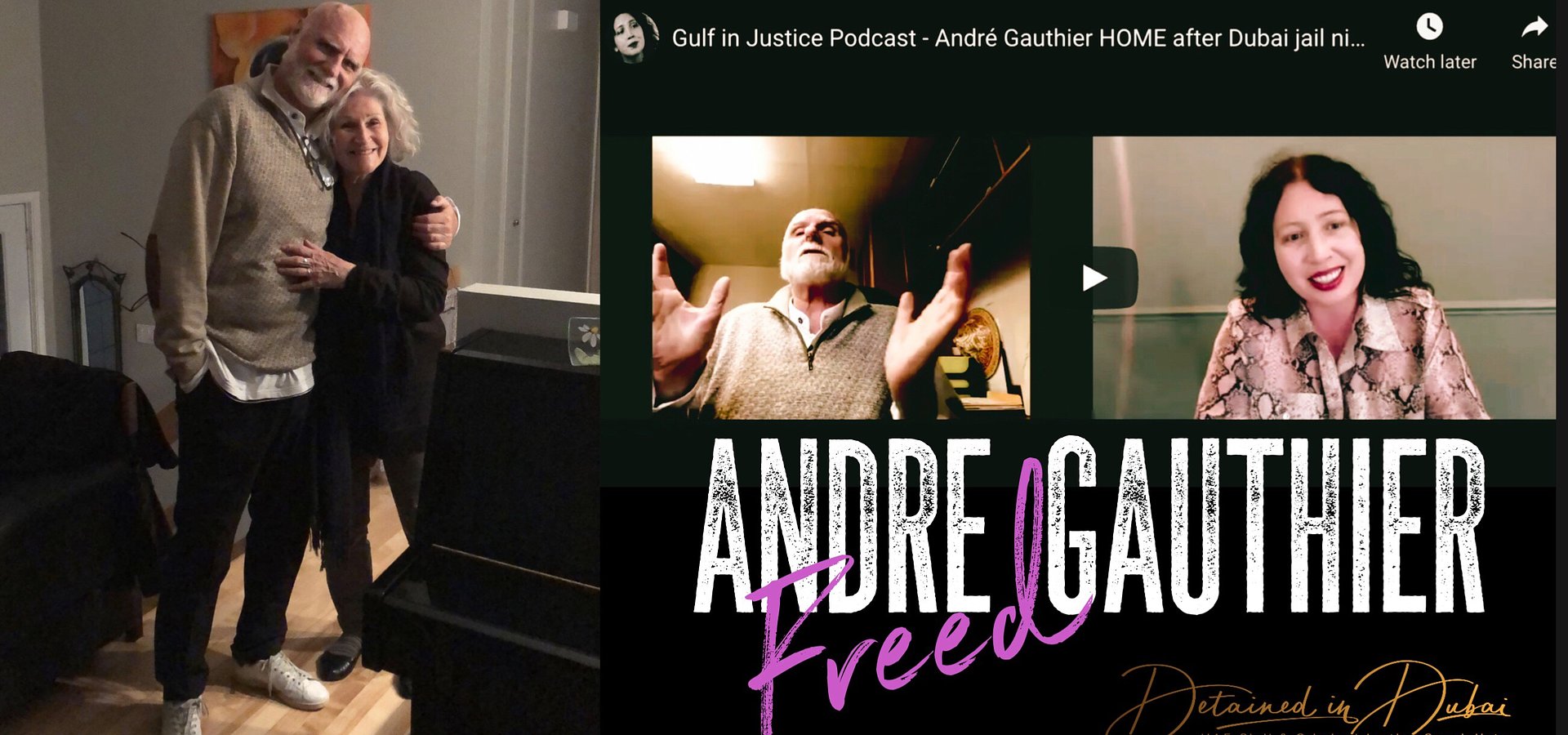 André Gauthier HOME after Dubai jail nightmare