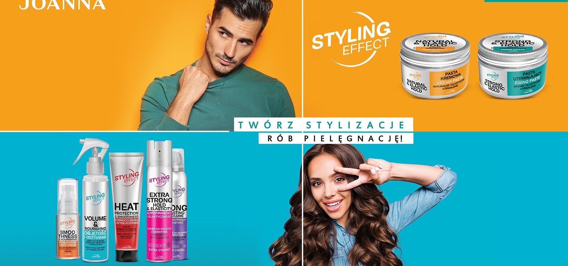 Joanna z nową kampanią produktów linii Styling Effect