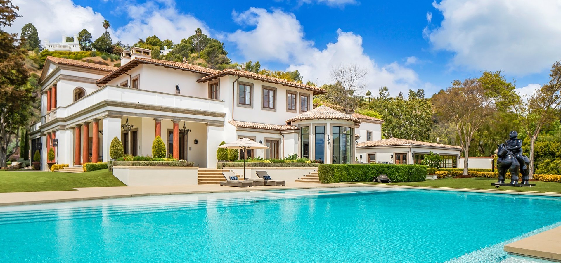 Jade Mills Lists Sylvester Stallone’s World-Class Contemporary Mediterranean Compound with Spectacular Views for $85 Million