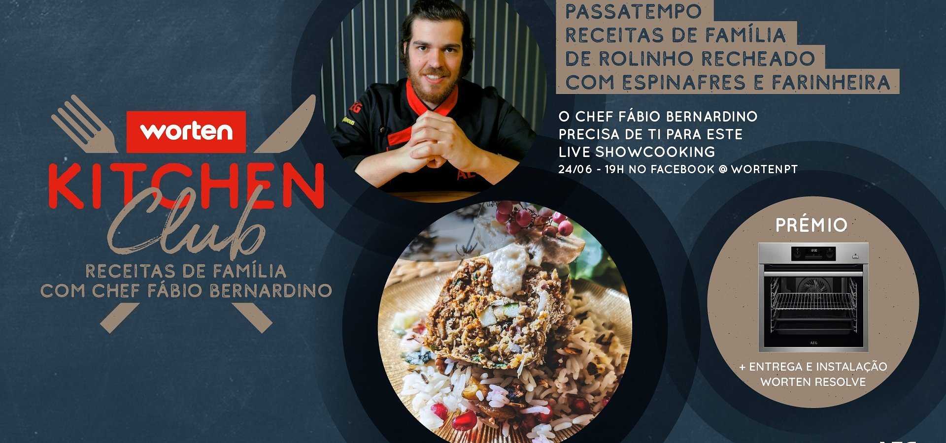 CHEF FÁBIO BERNARDINO MOSTRA “RECEITAS DE FAMÍLIA” EM MAIS UM WORTEN KITCHEN CLUB LIVE SHOWCOOKING