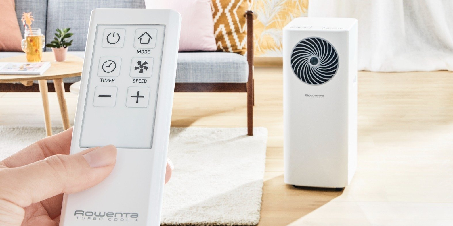 Novo ar condicionado portátil Turbo Cool + da Rowenta