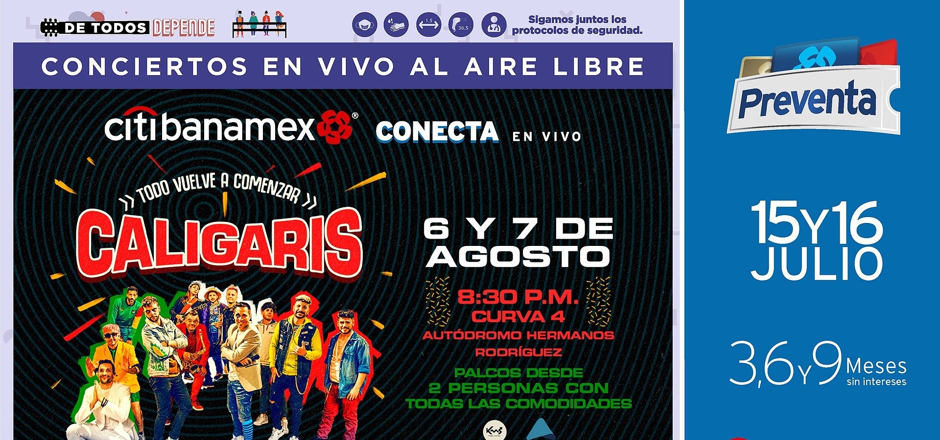 Los Caligaris ofrecerán tres conciertos de su show Todo Vuelve a Comenzar en la CDMX