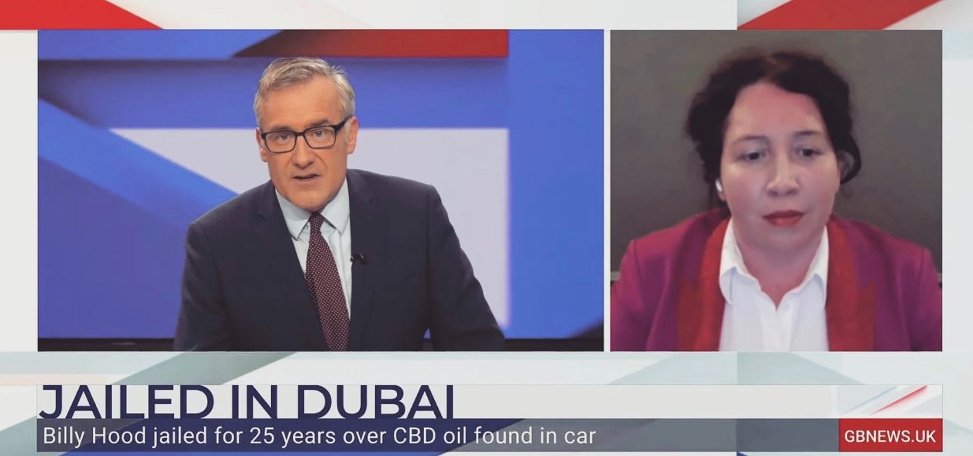 GB News: Colin Brazier interviews Radha Stirling of Detained in Dubai on CBD oil in Dubai