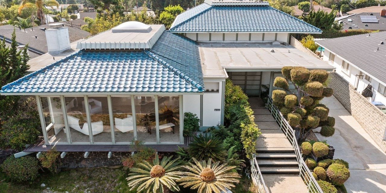Original Japanese-Inspired Mid-Century Modern Home Designed by Acclaimed Architect Charles Wong in Los Angeles Listed by Coldwell Banker Realty for $2.495 Million