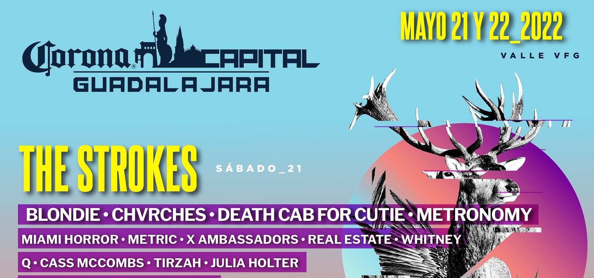El Corona Capital Guadalajara anuncia el cartel de su tercera edición