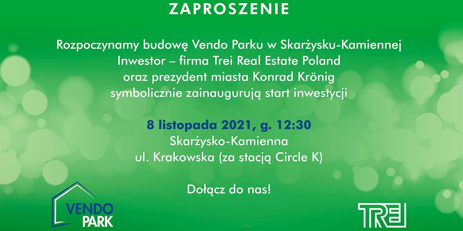 Zaproszenie na inaugurację nowej inwestycji w Skarżysku-Kamiennej