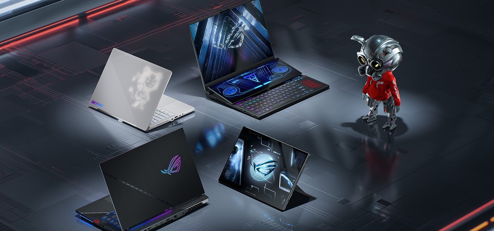 ASUS Republic of Gamers prezentuje arsenał najnowocześniejszych laptopów gamingowych na targach CES 2022