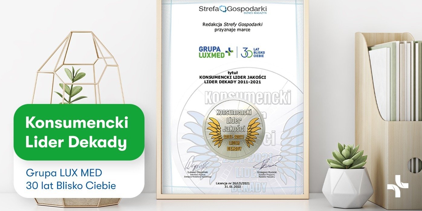Grupa LUX MED Konsumenckim Liderem Dekady