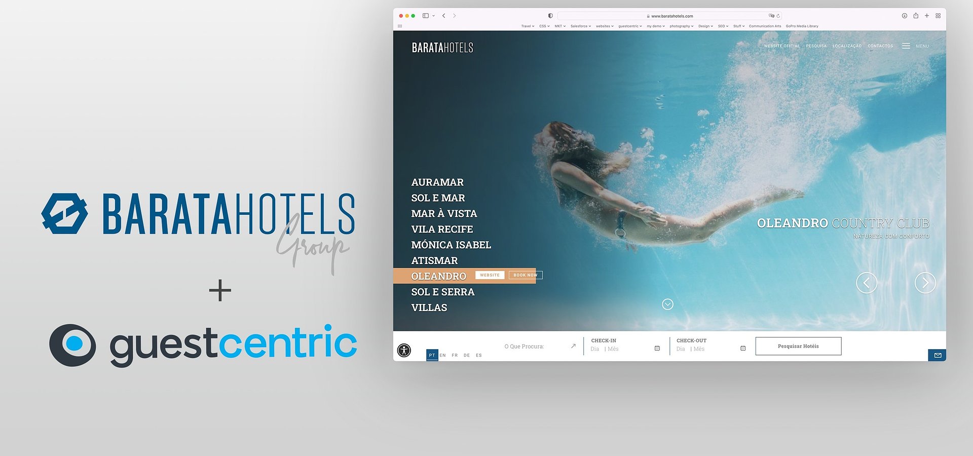 GuestCentric e Grupo Barata Hotels reinventam a presença online de resorts no Algarve para aumento decisivo das vendas directas.