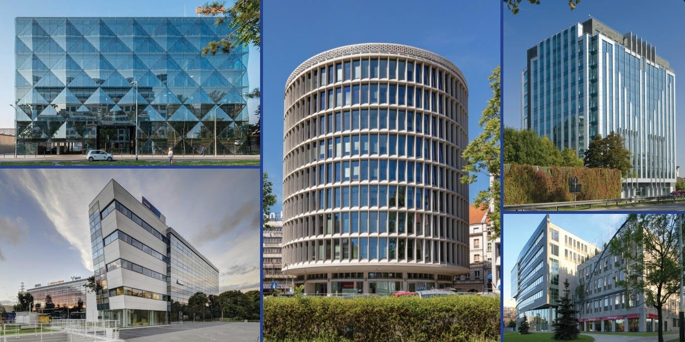 Biurowce z portfela PineBridge Benson Elliot i Sharow Capital z zielonymi certyfikatami
