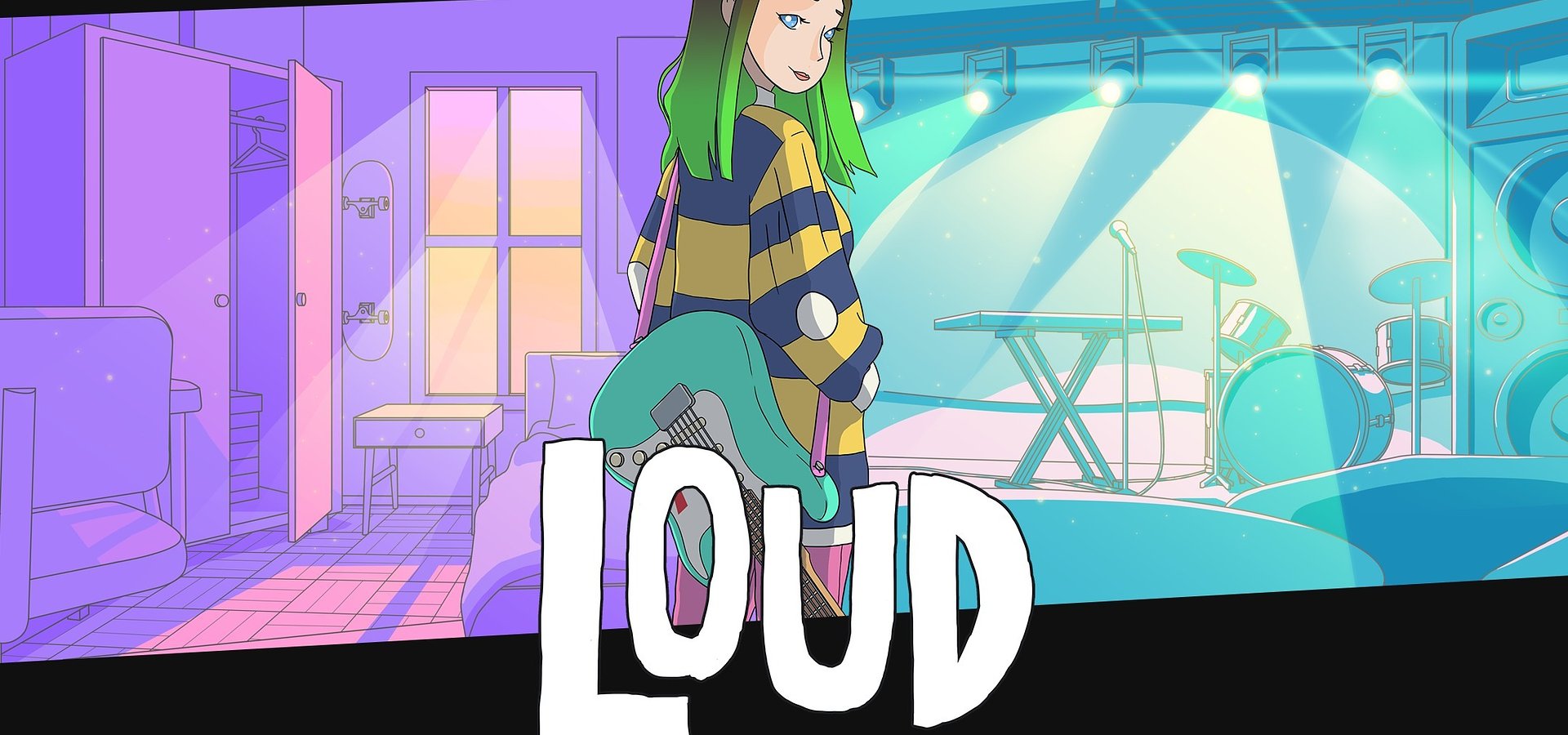 LOUD - arcade’owa gra rytmiczna pełna pop-punku wybrzmiewa na nowym zwiastunie. Mocarne riffy już niedługo zagoszczą w głośnikach graczy