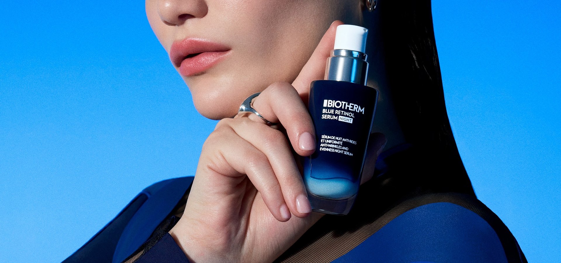 SINTA O PODER DE BLUE RETINOL COM O NOVO SÉRUM DE NOITE BLUE RETINOL DA BIOTHERM