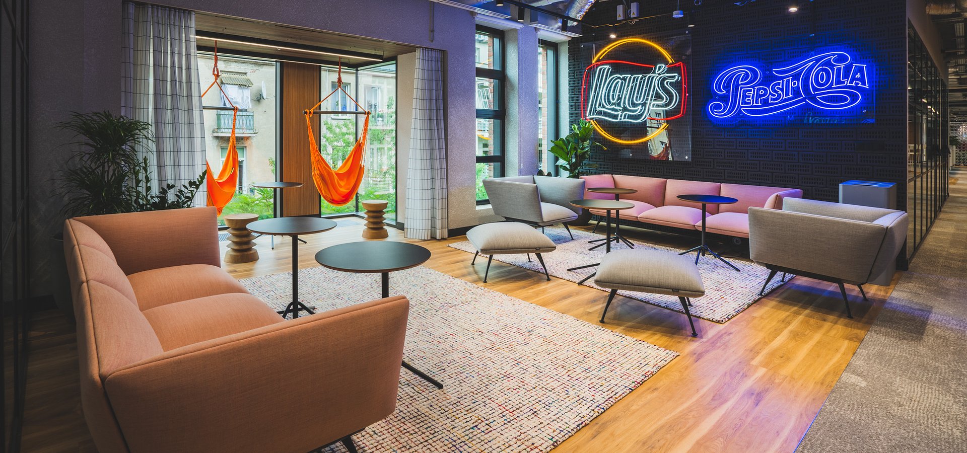 Recycling and flexibility in the interiors of PepsiCo's new office