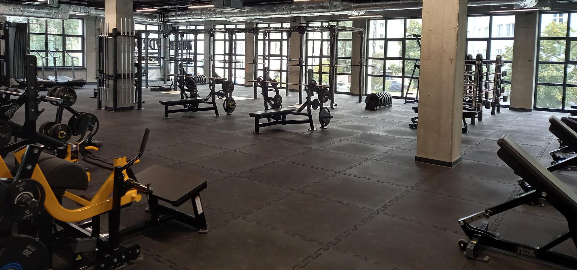 The new Zdrofit club in the restored Fabryka PZO building