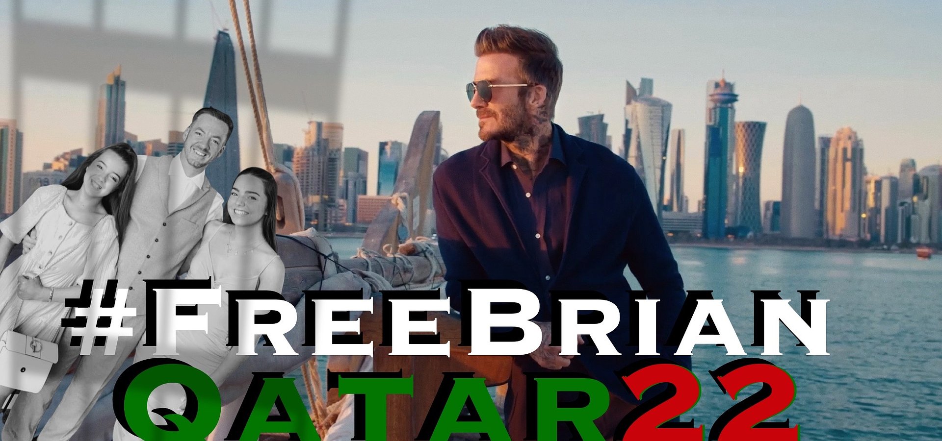 Brian Glendinning's Children call upon David Beckham to help free their dad