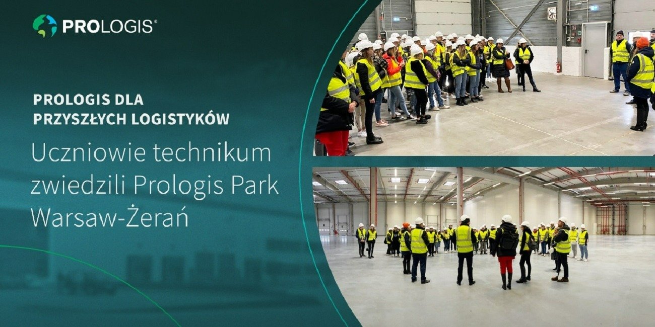 Uczniowie technikum z wizytą w Prologis Park Warsaw-Żerań