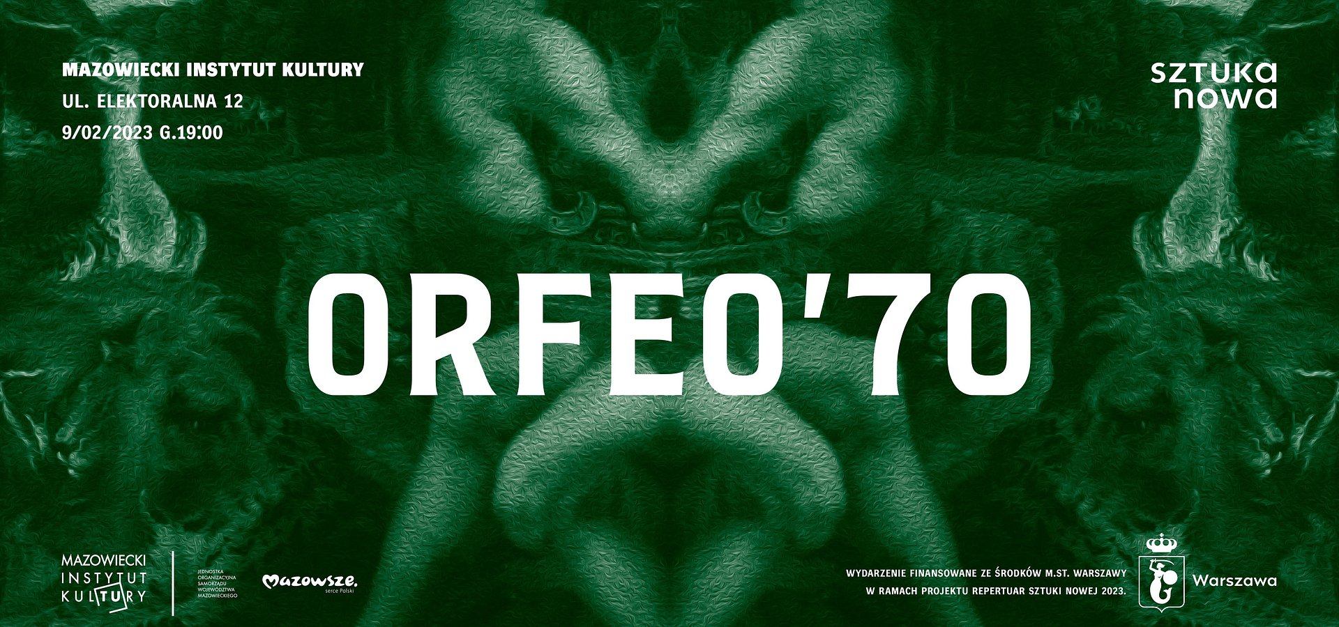 ORFEO'70 – autobiograficzny performance nawiązujący do słynnego mitu wraca do Warszawy | spektakl 9.02