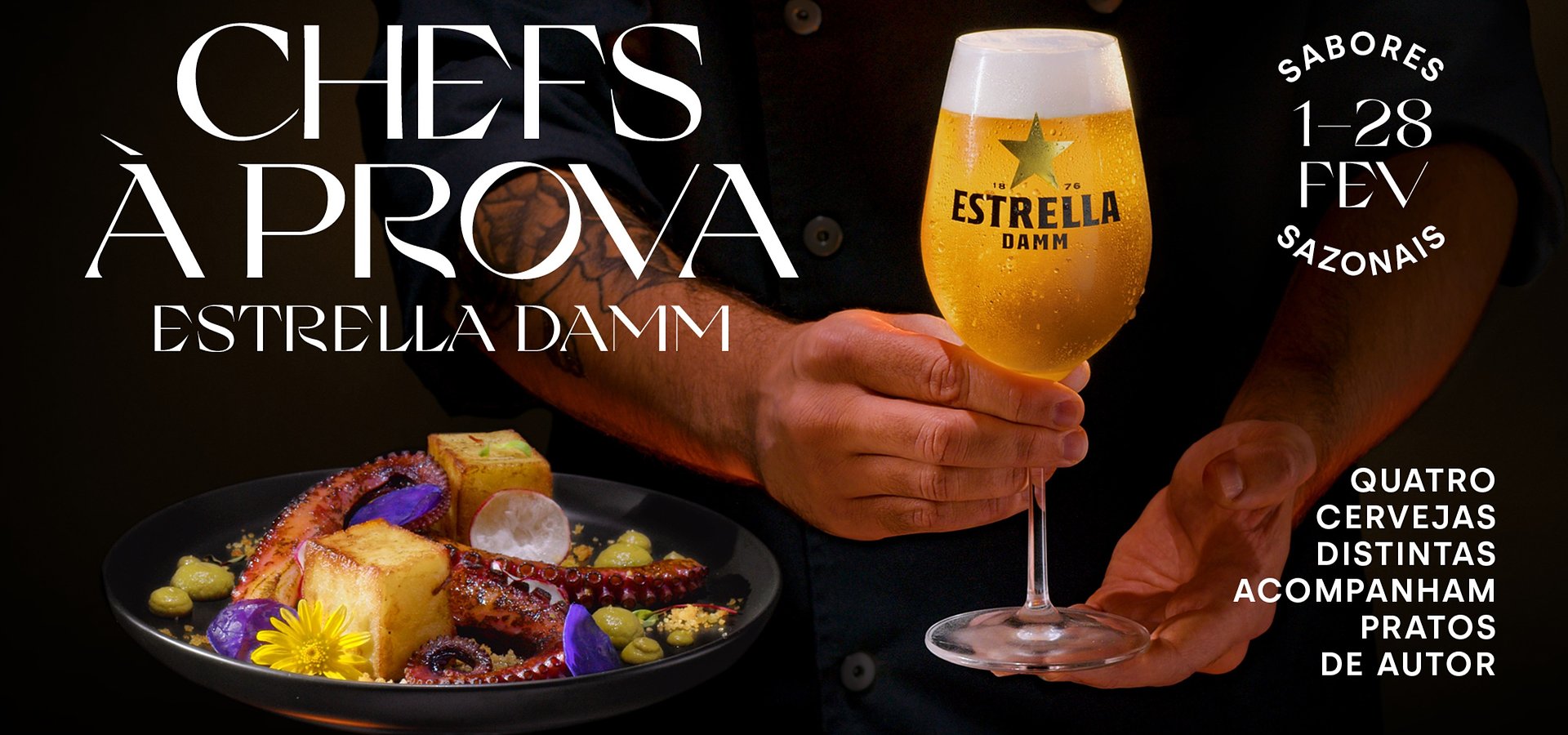 Estrella Damm coloca os “Chefs À Prova” nas cidades do Norte