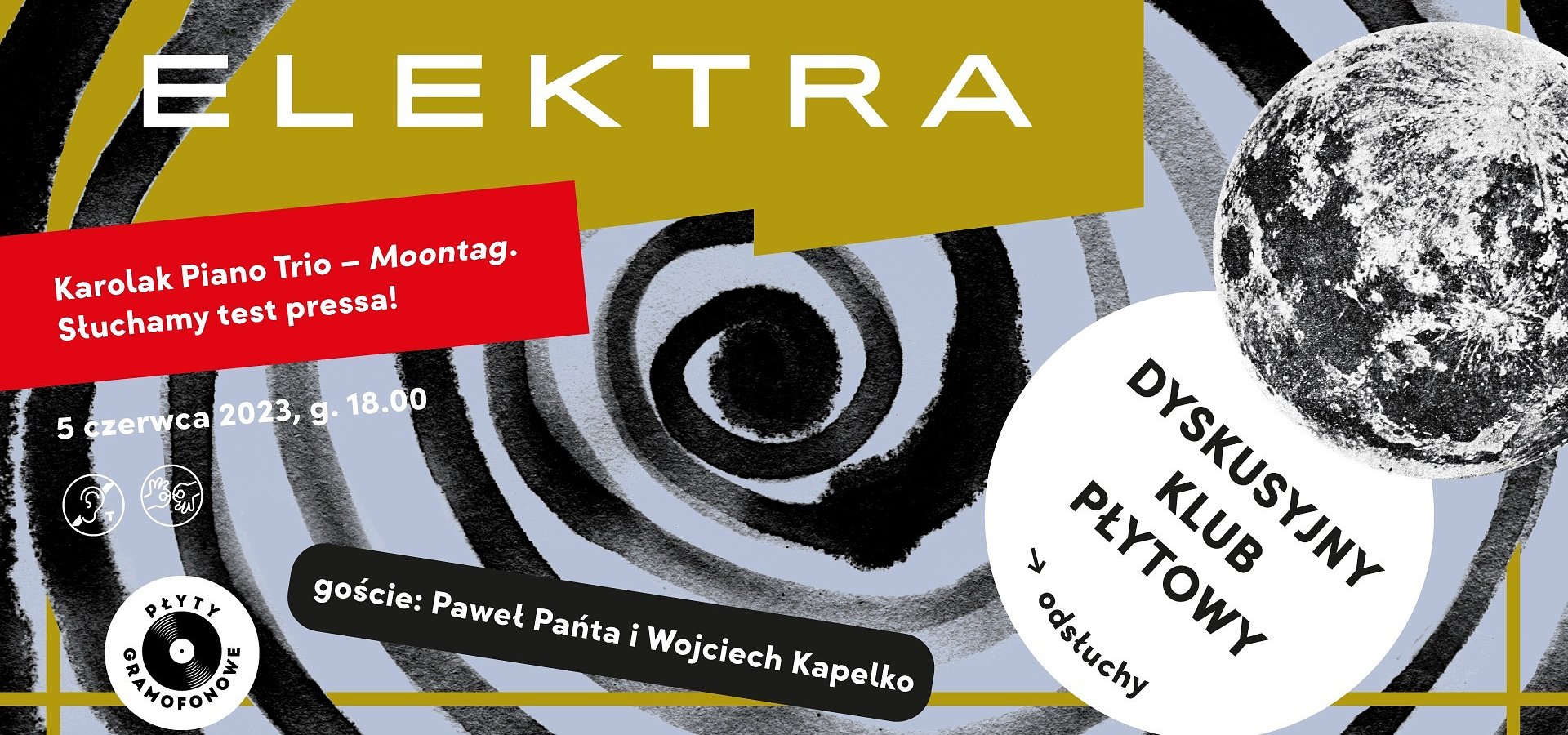 DYSKUSYJNY KLUB PŁYTOWY ELEKTRY. Odsłuchy: Karolak Piano Trio "Moontag"