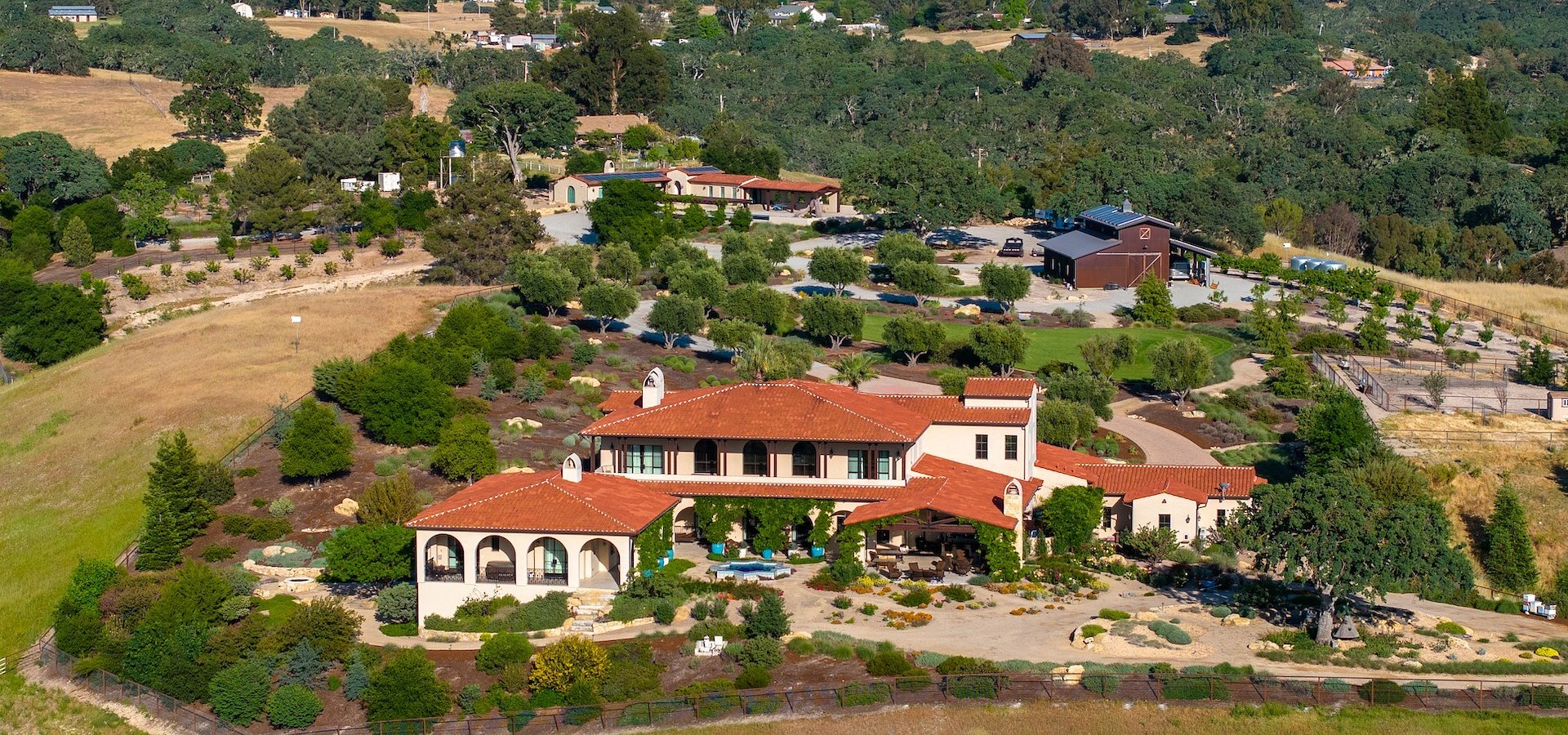 A Spanish Colonial Revival Equestrian Estate on an Approximately 108-Acre Private Lot in California's Central Coast Listed for $22.5 Million by Coldwell Banker Realty