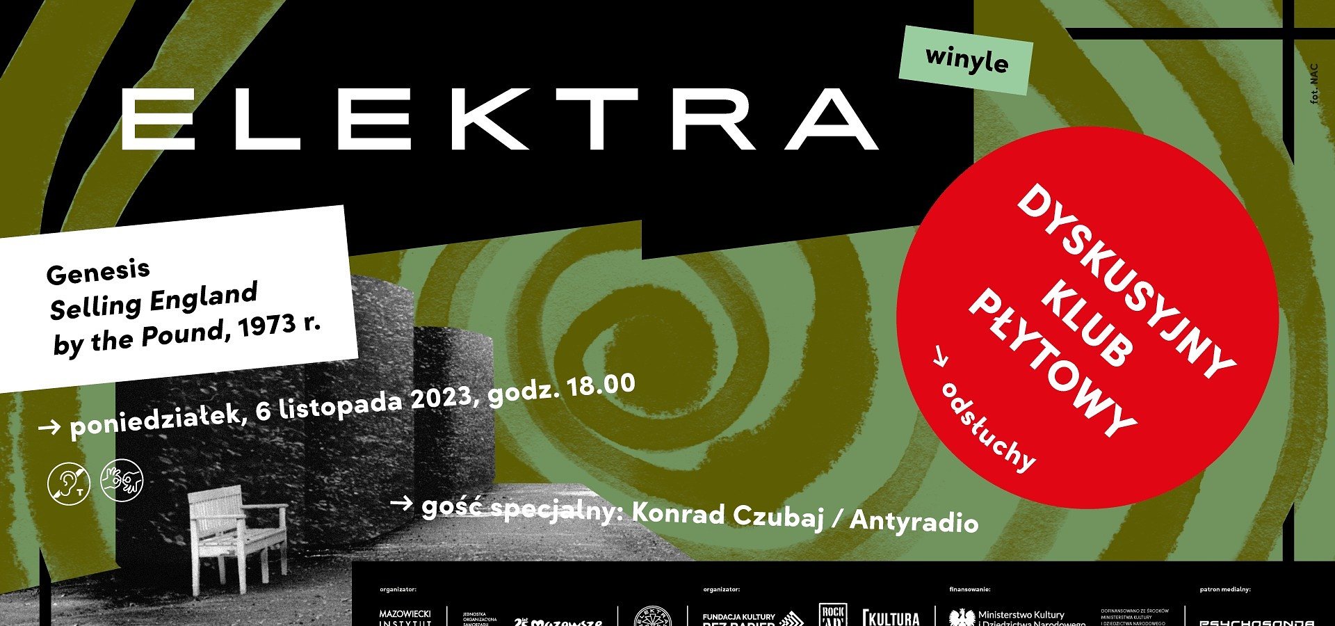 Genesis w DYSKUSYJNYM KLUBIE PŁYTOWYM ELEKTRY! 6 listopada