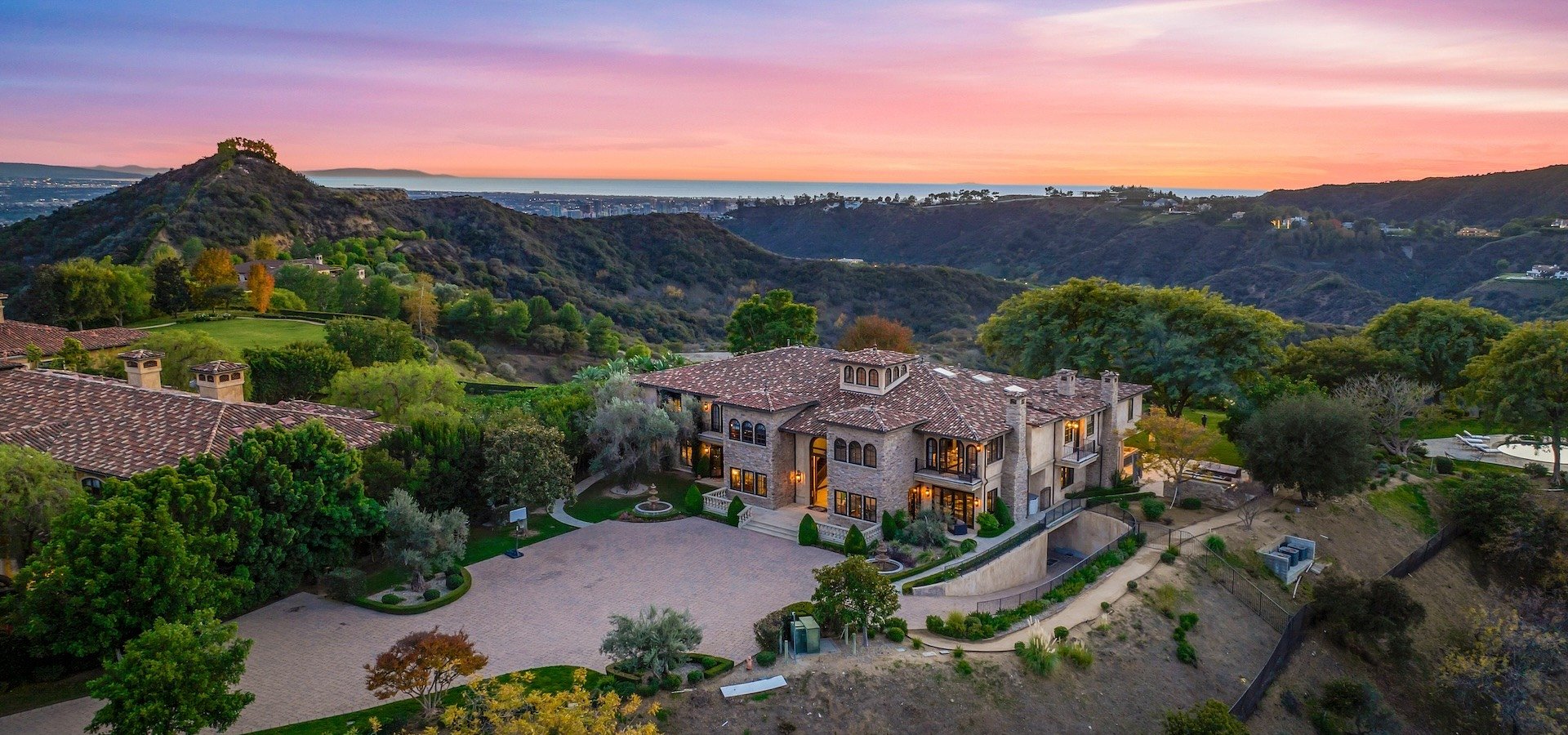 World-Class Mediterranean Villa on Three Plus Acres in Ultra-Exclusive Beverly Ridge Listed for $29.995 Million by Coldwell Banker Realty