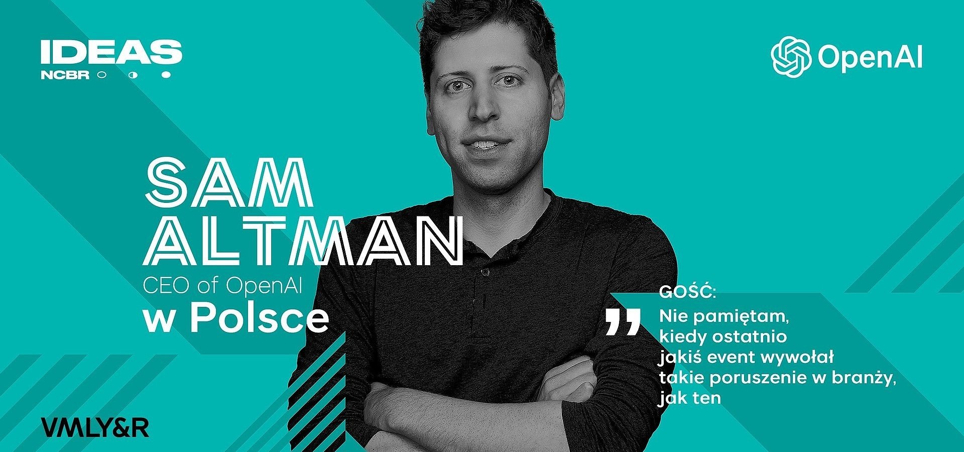 Agencja VMLY&R Poland zrealizowała kampanię promującą spotkanie z Samem Altmanem