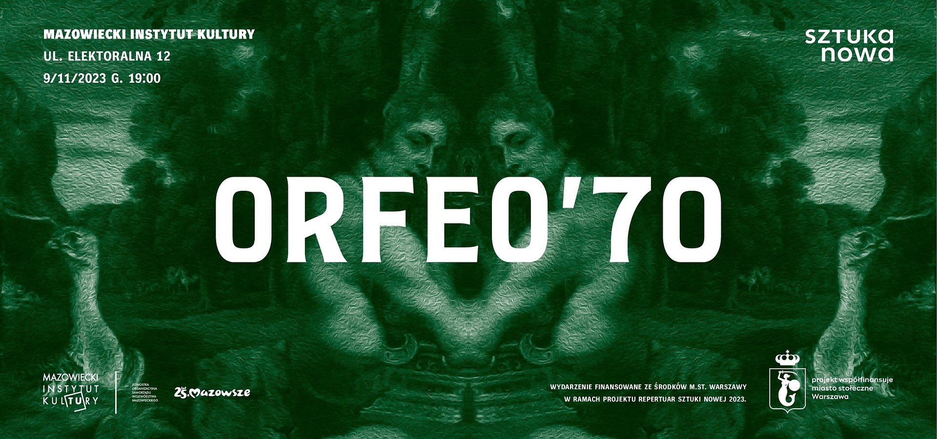 Do Warszawy wraca ORFEO' 70 – autobiograficzny performans nawiązujący do słynnego mitu.