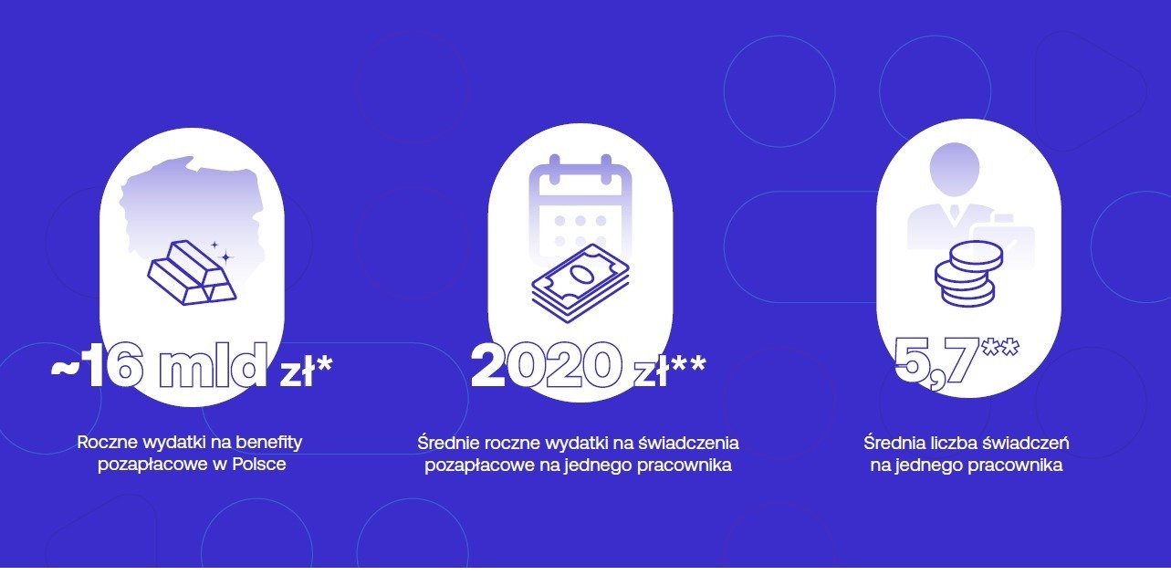 Rynek benefitów pozapłacowych wart jest w Polsce blisko 16 miliardów złotych