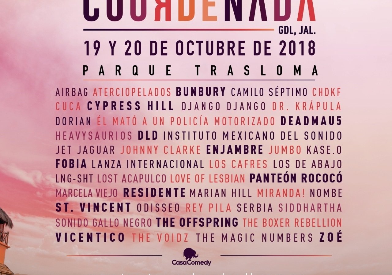 En su quinta edición, regresa el festival más importante de la Perla de Occidente  ¡Tecate Coordenada!