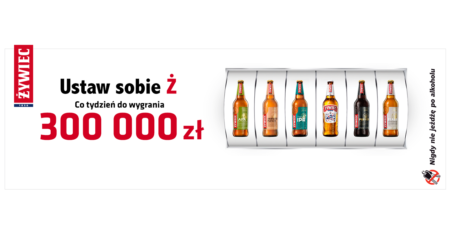 Największa akcja promocyjna Żywca „Ustaw sobie Ż” powraca. Co tydzień do wygrania 300 000 zł