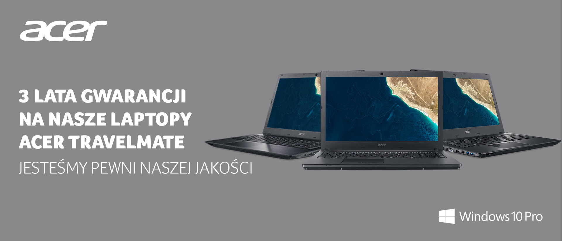 Trzy lata gwarancji na laptopy biznesowe z serii Acer TravelMate