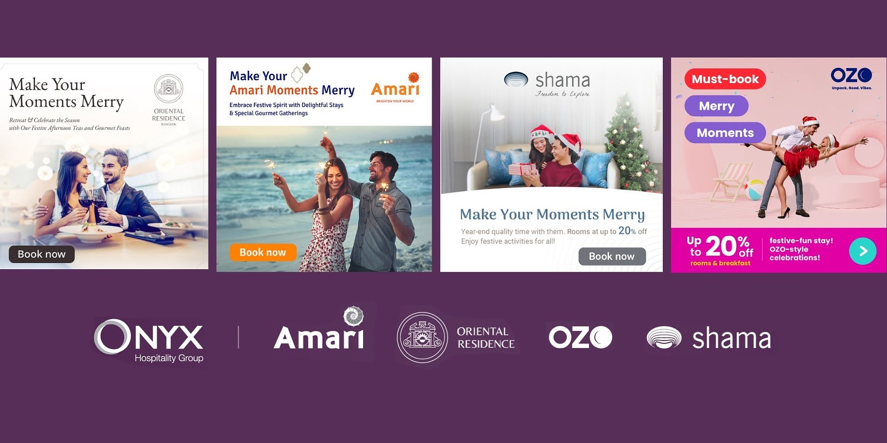 ONYX Hospitality Group Launches 'Make Your Moments Merry' Festive Campaign for 2024 Holiday Season