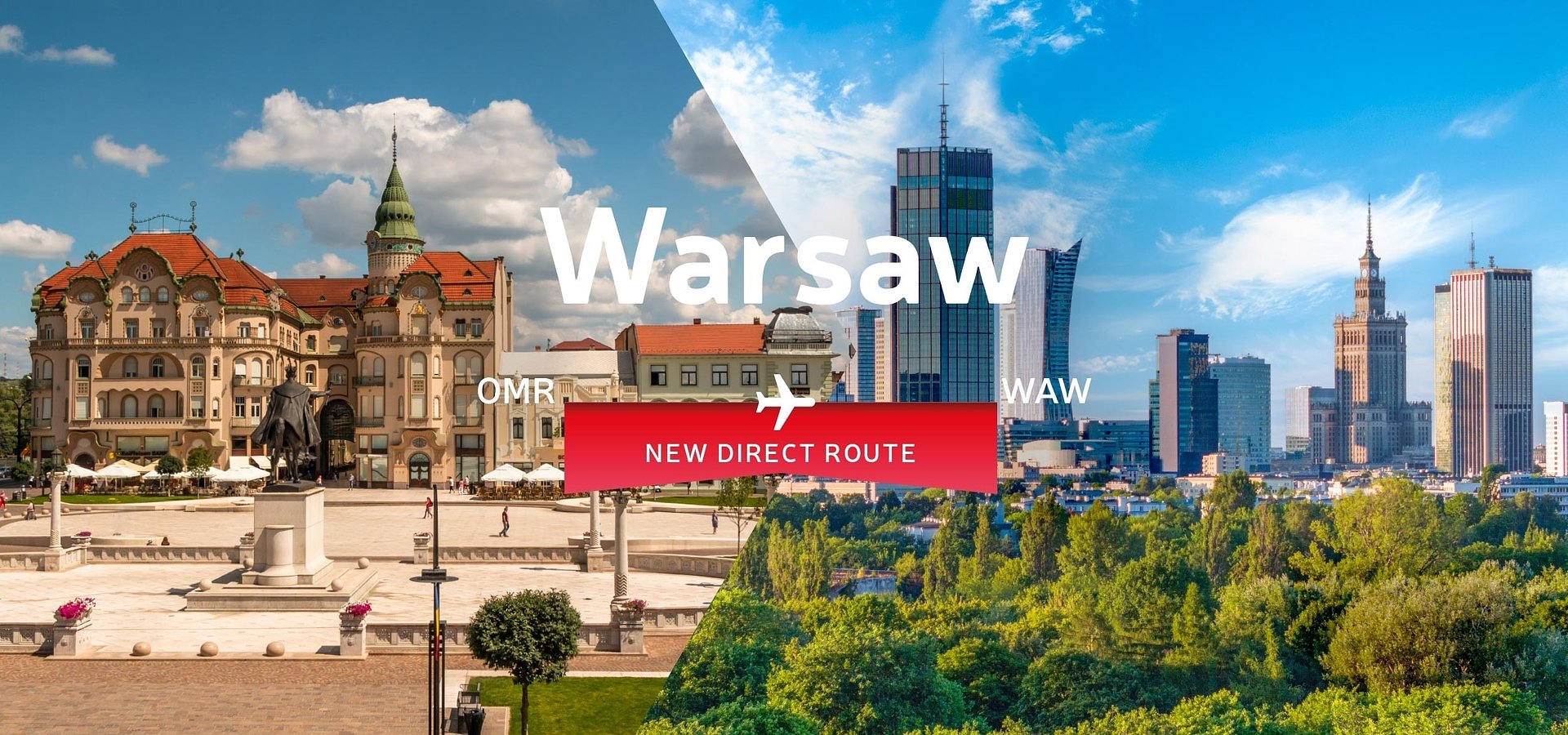 ROMANIA'S ART NOUVEAU GEM ON THE LOT POLISH AIRLINES' NETWORK. DIRECT CONNECTION LAUNCHED TO ORADEA