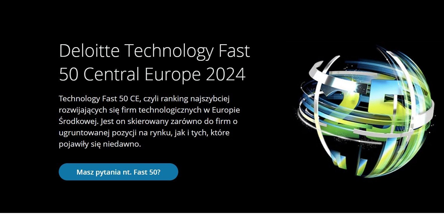Czołowa dziesiątka rankingu Deloitte Technology Fast 50 Central Europe zdominowana przez polskie firmy