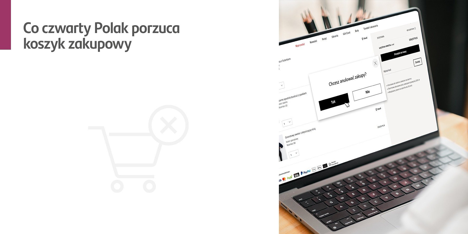 Santander Consumer Bank: Co czwarty Polak przyznaje się do porzucania koszyka zakupowego