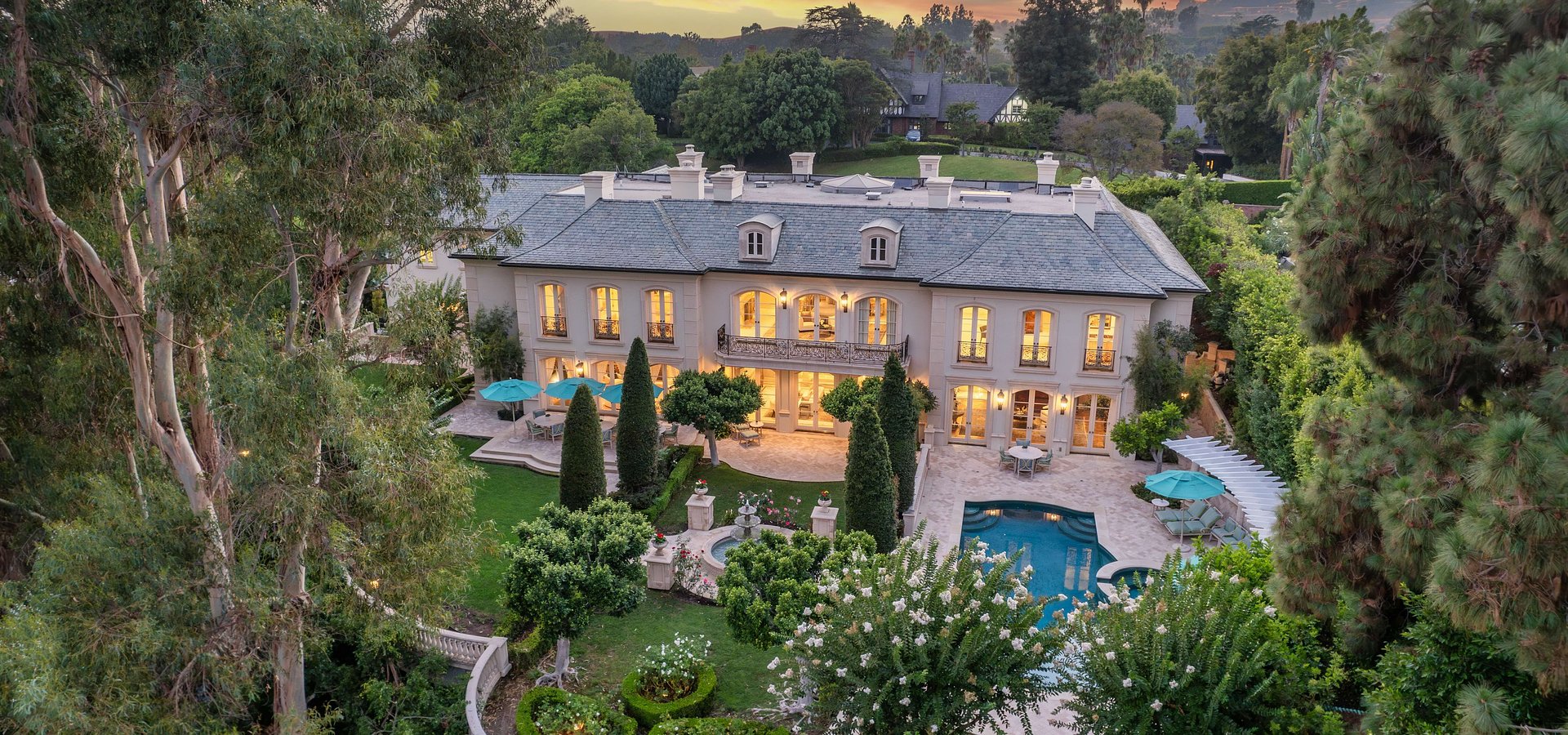 Two-Story Traditional Masterpiece Bel Air Estate Listed for $21,995,000 by Coldwell Banker Realty