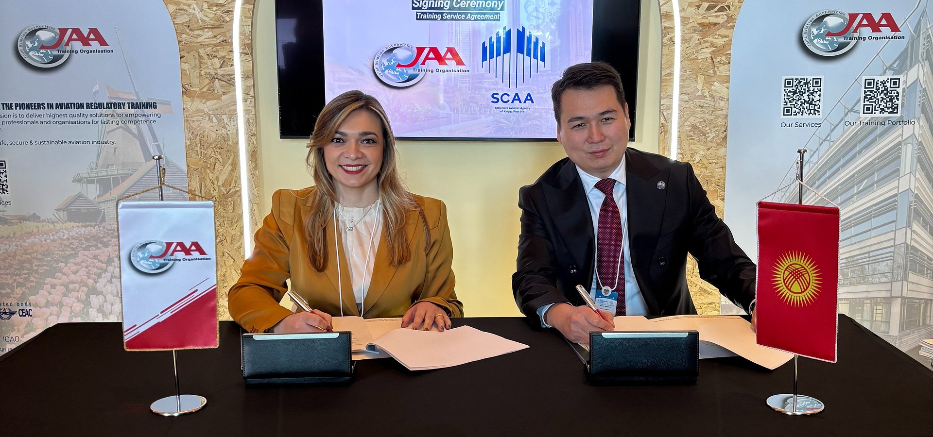 JAA TO and Kyrgyzstan’s State Civil Aviation Agency Sign Framework Training Service Agreement