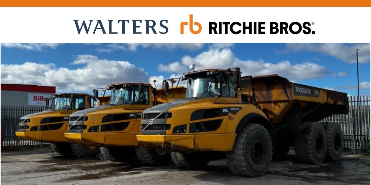 Le Groupe Walters s’associe à Ritchie Bros. UK pour le renouvellement de sa flotte en 2025