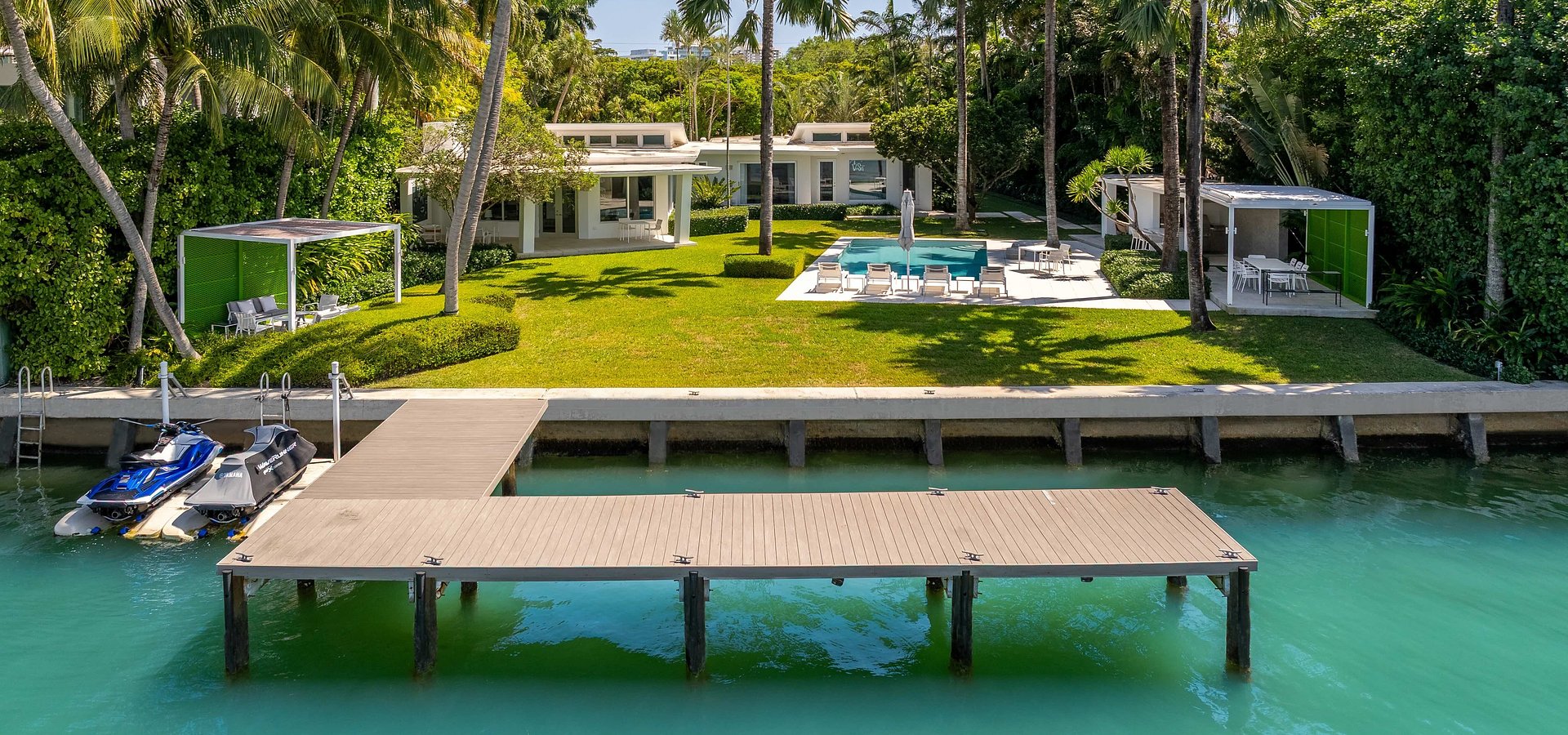 Breathtaking Waterfront Mid-Century Estate with 113 Feet of Pristine Bay Frontage Listed for $29,500,000 by The Jills Zeder Group