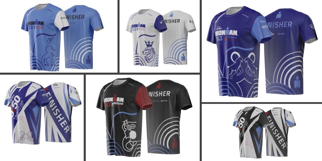 Wiadomo już jak będą wyglądały koszulki finishera dla zawodników, którzy ukończą zawody cyklu IRONMAN Poland. Wyprodukuje je sportano.pl
