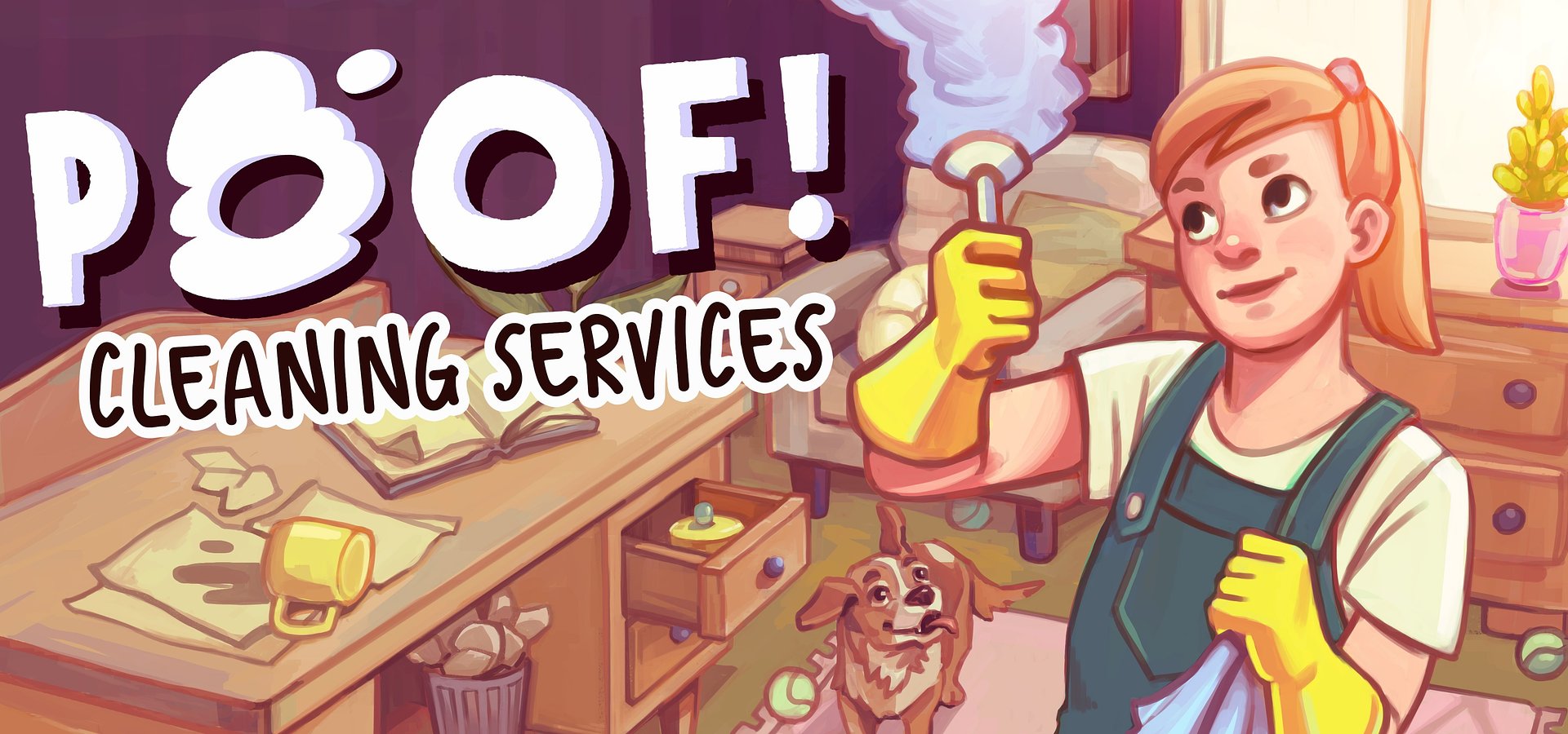 Time for a big clean-up – Poof! Cleaning Services will help you find joy in tidying up